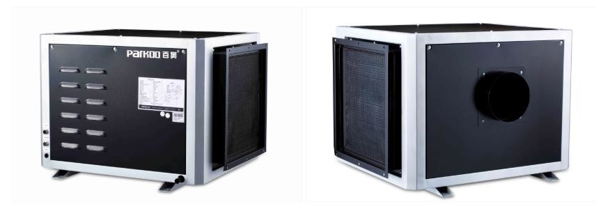10L/H Ceiling Mounted Dehumidifier Compress Type Tumbuh Secara Efektif Menggabungkan Gaya