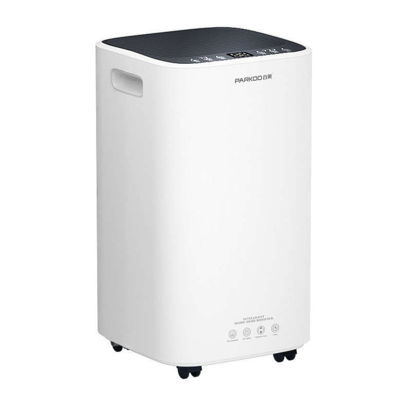 Timer 24 Jam Dehumidifier Rumah Portabel 400 * 280 * 630mm Untuk Kantor 100m3 / jam