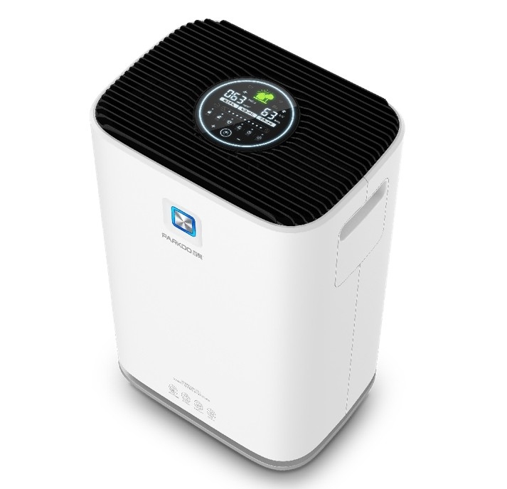Bluetooth Smart Dehumidifier TFT LCD PM2.5 Indikator Kualitas Udara HEPA H11 Carbon Anion WiFi