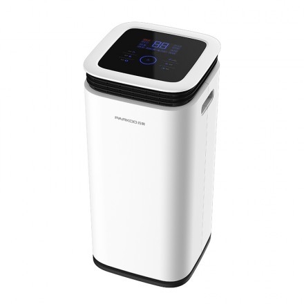 16L Hidden Screen LED Home Dehumidifier 2.2L Tank Tower 360° Outlet Angin Smart Humidity Touch Control