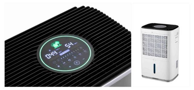 Pembersih Udara Portabel Dengan Filter Hepa Sejati Untuk Dehumidifier Udara Rumah Rumah